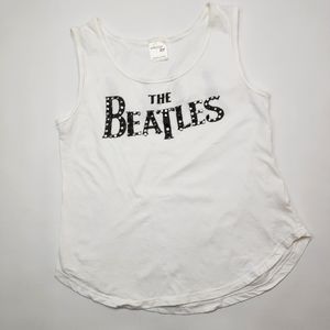 Gypsy Junkies The Beatles Riveted White Tank Top